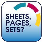 Sheets, Pages, Sets? Definitions of Terms Button